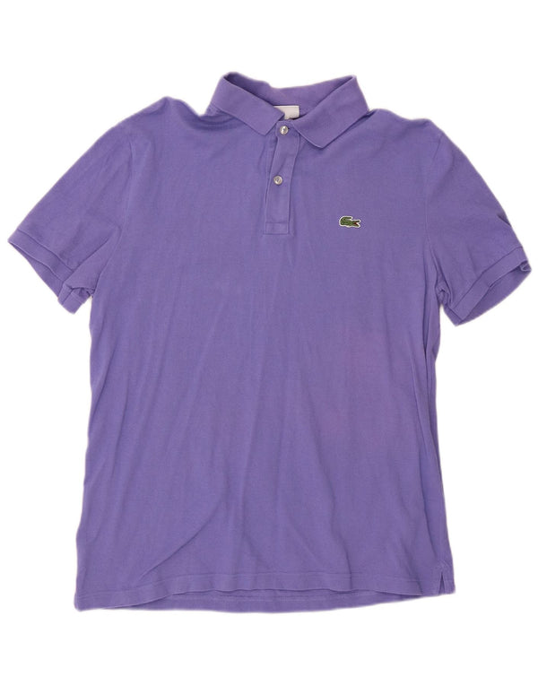 LACOSTE Ανδρικό πουκάμισο Polo Slim Fit Μέγεθος 6 XL Μωβ βαμβακερό