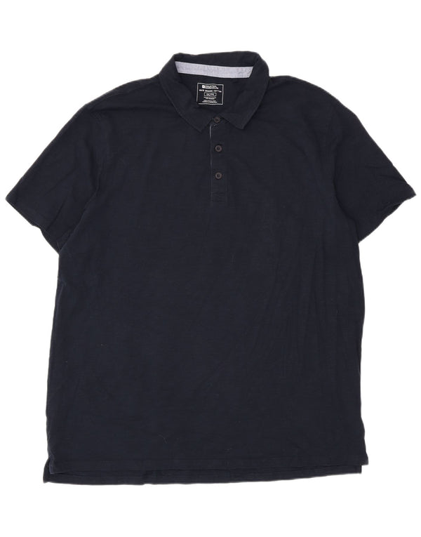 Ανδρικό πουκάμισο πόλο Mountain Warehouse 2XL Navy Blue Flecked Cotton
