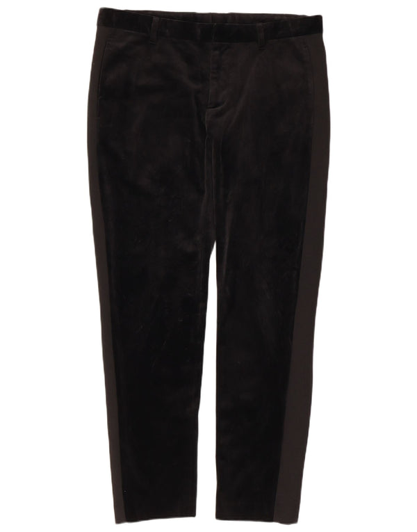 Zara Γυναικείο Slim παντελόνι Chino EU 40 Medium W31 L28 Black Viscose