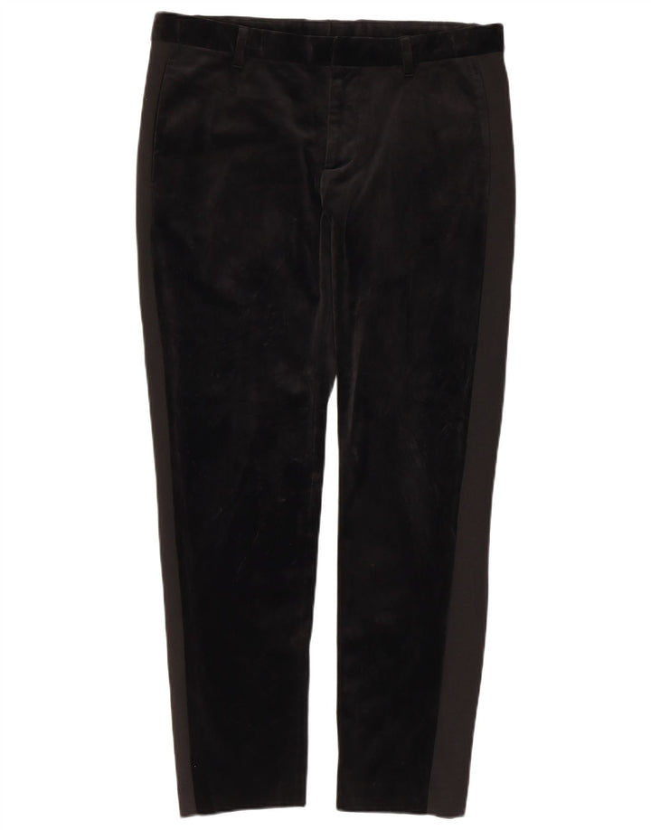 Zara Γυναικείο Slim παντελόνι Chino EU 40 Medium W31 L28 Black Viscose