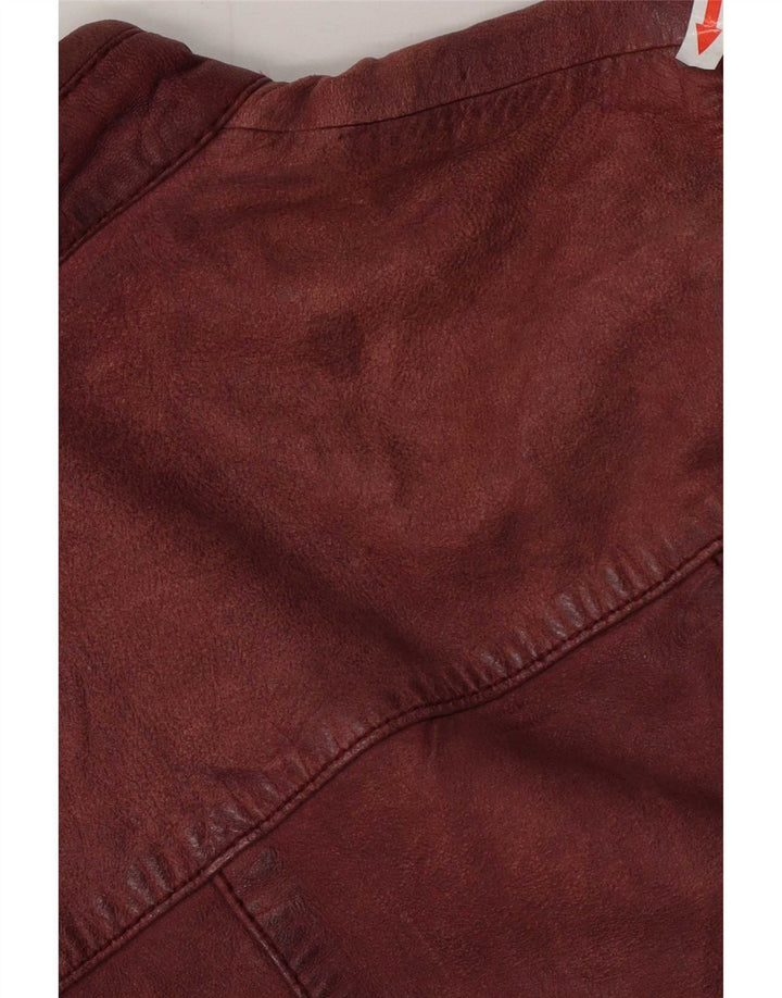 Conbipel Γυναικείο Δερμάτινο Μπουφάν IT 44 Medium Burgundy