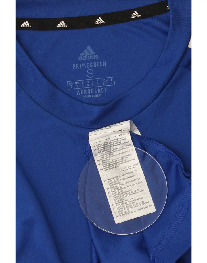 Adidas Ανδρικό T-Shirt Aeroready Top Small Blue Polyester