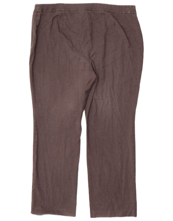 Marks & Spencer Γυναικείο ίσιο παντελόνι UK 20 2XL W40 L29 Γκρι