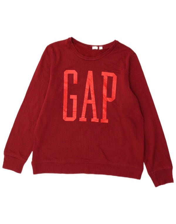 Γυναικεία φούτερ Gap Graphic Jumper UK 14 Medium μπορντό βαμβακερό