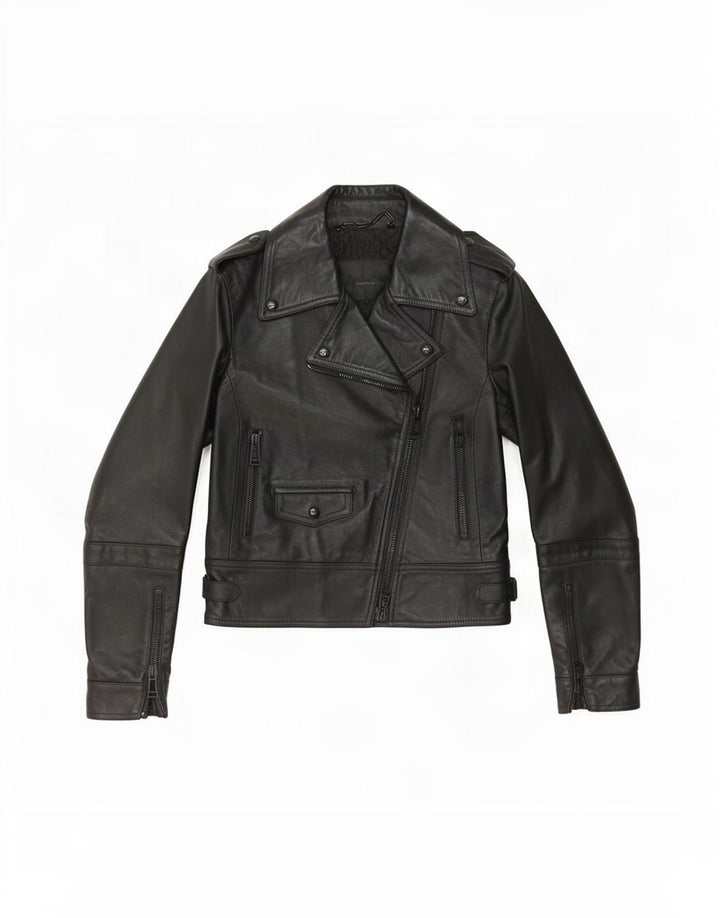 Belstaff Γυναικείο Δερμάτινο Μπουφάν Biker IT 38 XS Μαύρο