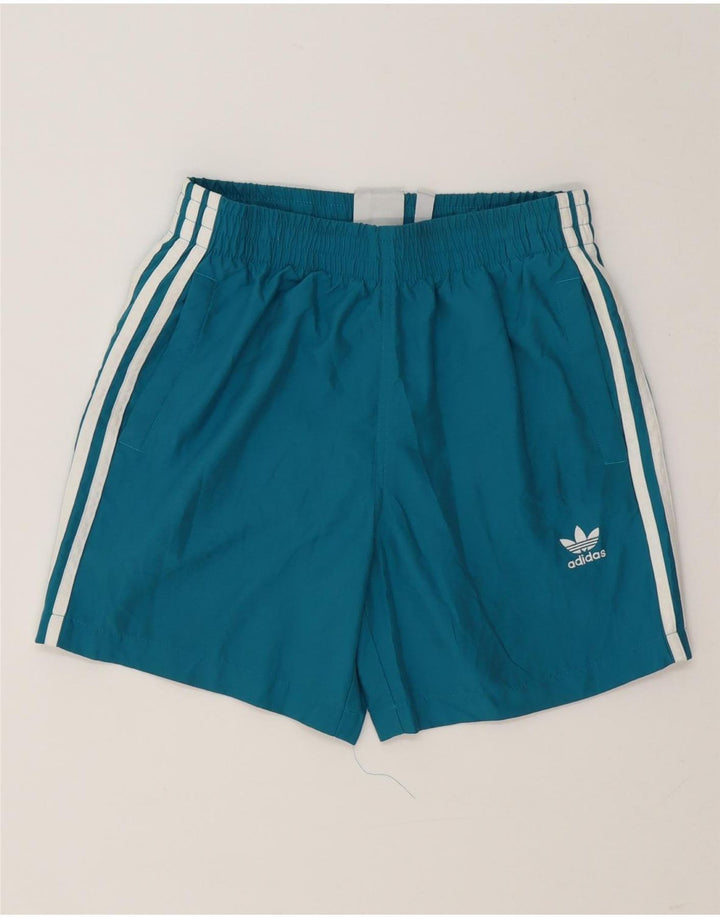 Γυναικείο αθλητικό σορτς Adidas UK 8 Small Blue Polyester
