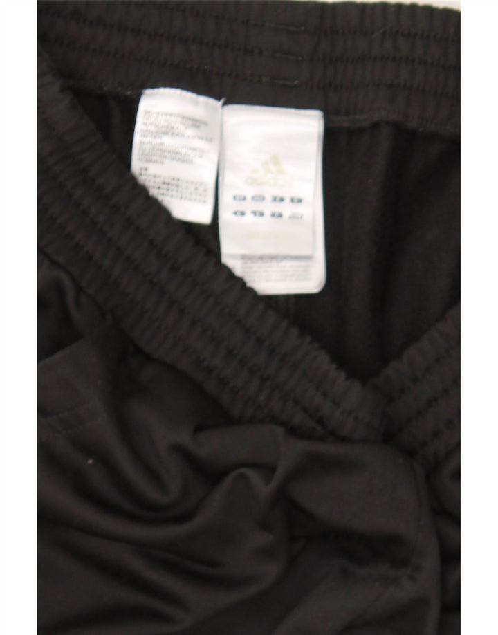 ADIDAS Womens Tracksuit Trousers Joggers UK 14 Medium  Black Polyester Vintage Adidas and Second-Hand Adidas from Messina Hembry 