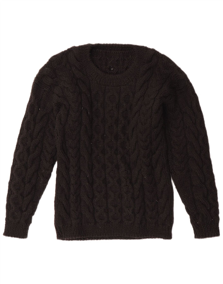 Γυναικείο πουλόβερ με λαιμόκοψη VINTAGE UK 12 Medium Black