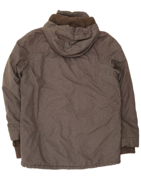 Mountain Warehouse Ανδρικό μπουφάν Parka με κουκούλα UK 40 Large Khaki Polyester