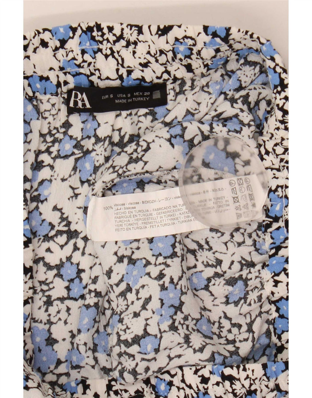 Zara Γυναικείο Hot Παντελόνι Μικρό W26 Πολύχρωμο Floral Viscose
