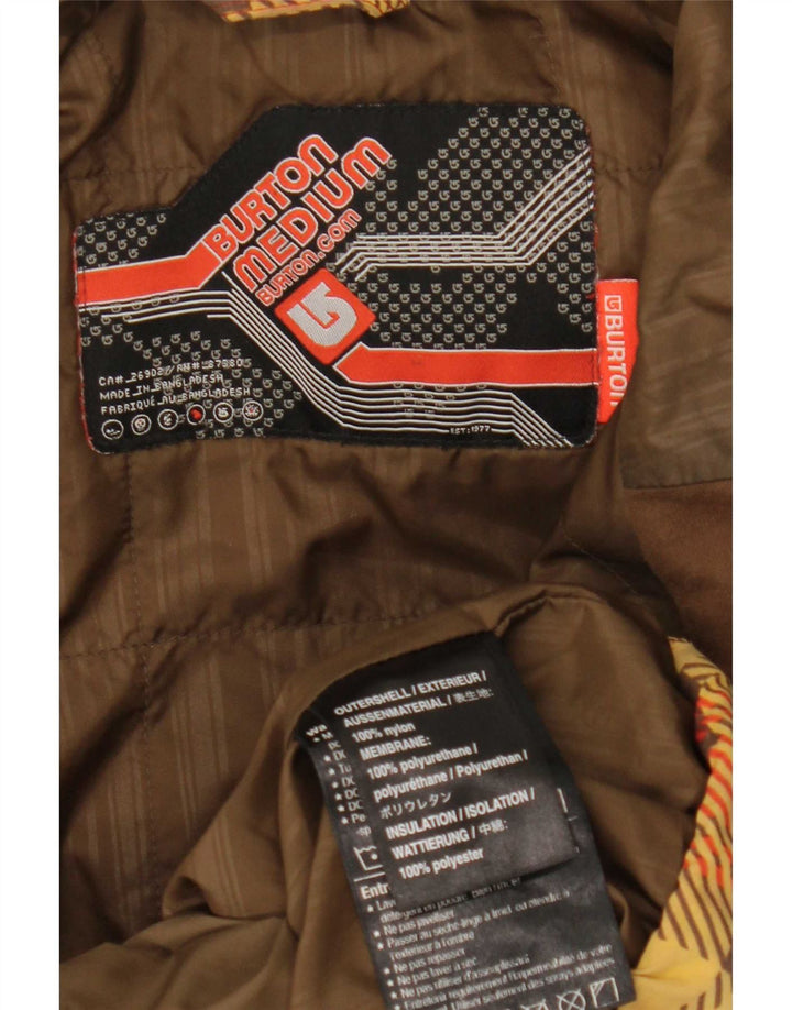 Burton Ανδρικό μπουφάν σκι με κουκούλα UK 38 Medium Red Check Polyester