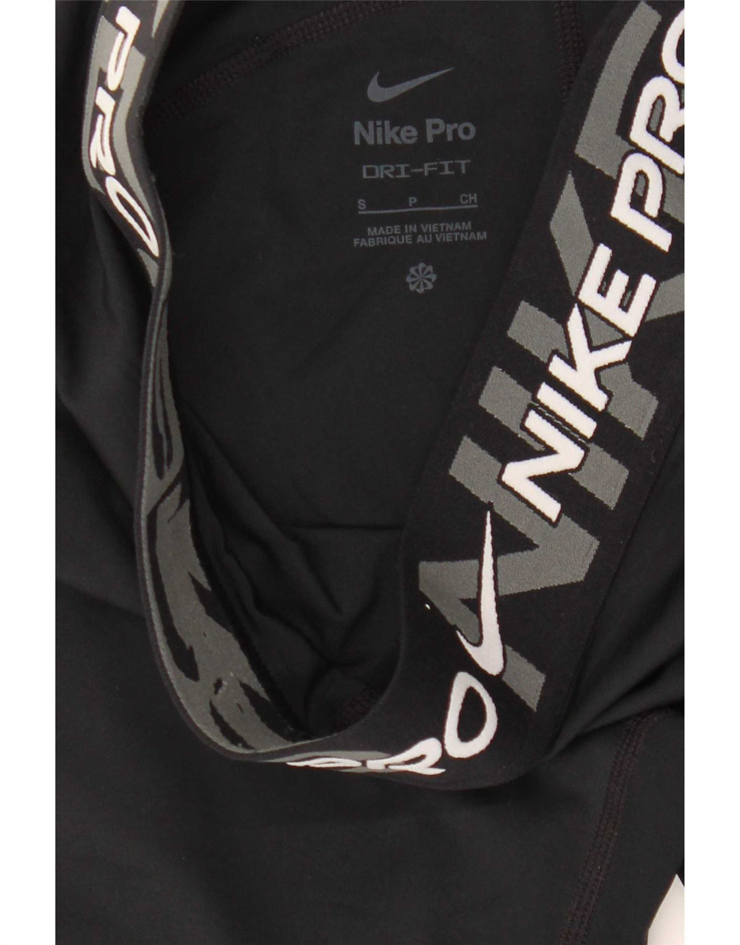 Γυναικεία Nike Dri Fit Graphic κολάν UK 10 Small Black Polyester