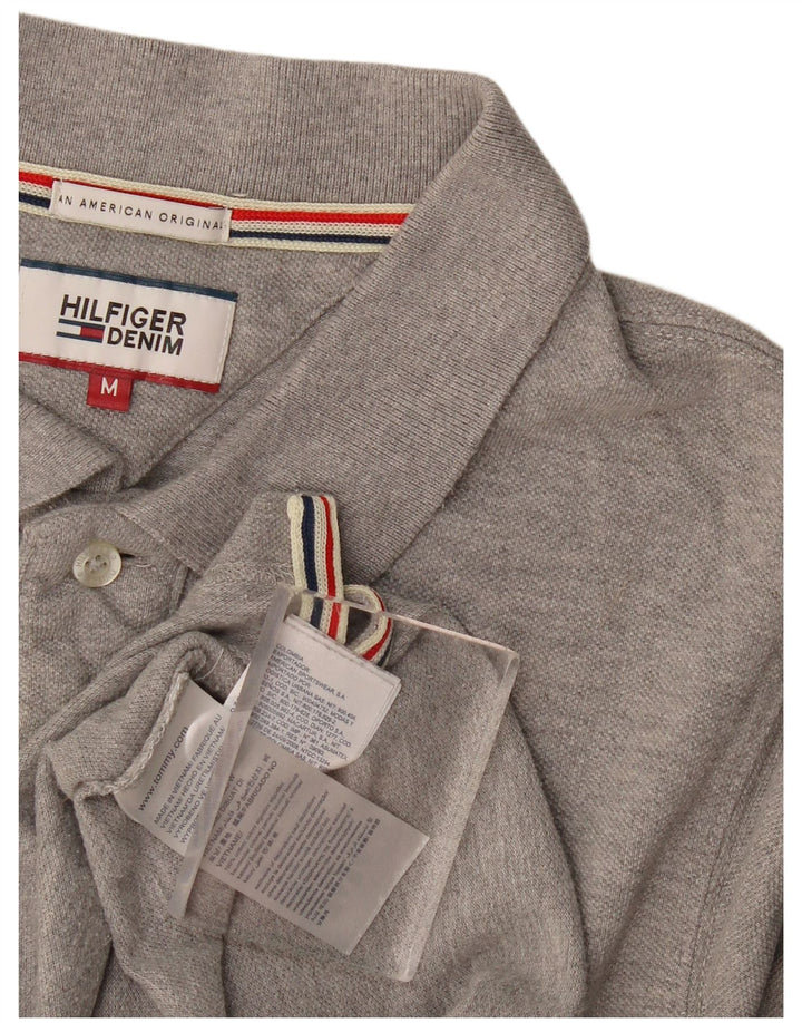 Ανδρικό πουκάμισο πόλο Tommy Hilfiger, Βαμβακερό μεσαίο γκρι