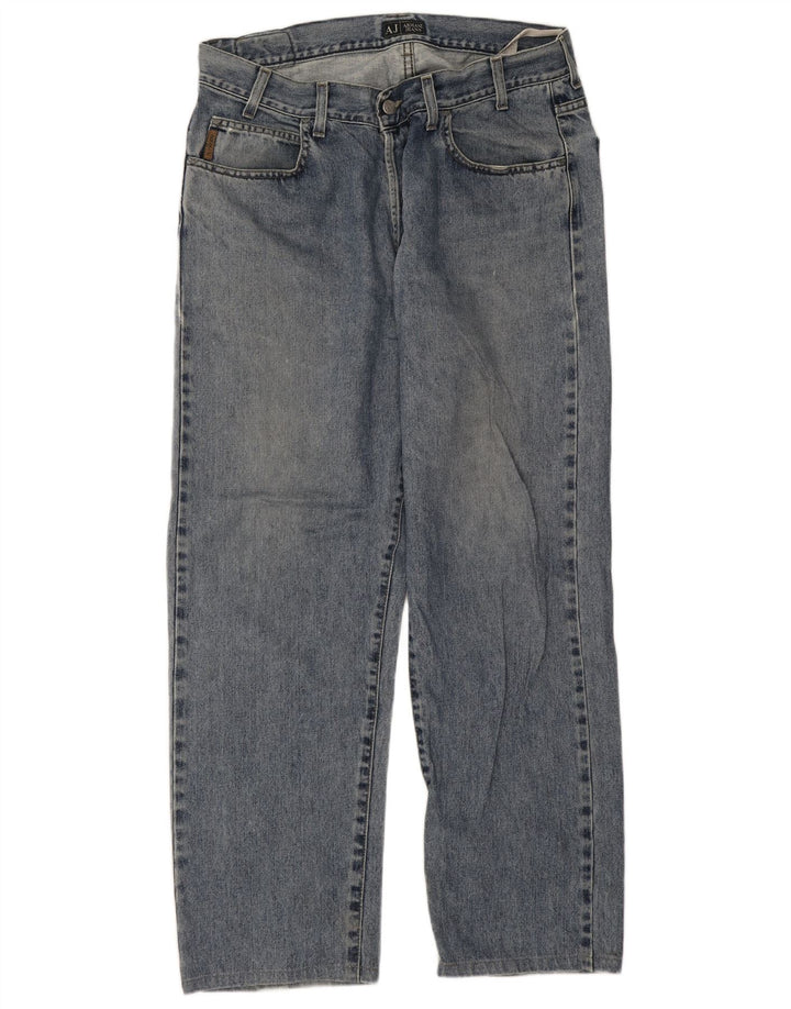 Armani Ανδρικό τζιν ίσιο W36 L29 Μπλε βαμβακερό