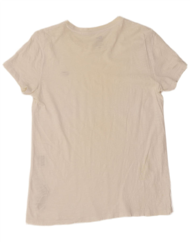 Γυναικείο T-Shirt Levi's Top UK 14 μεσαίο λευκό βαμβακερό