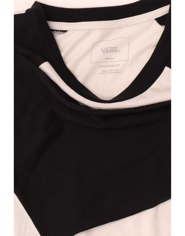 Ανδρικό μανίκι Vans 3/4 Small White Colourblock Βαμβακερό