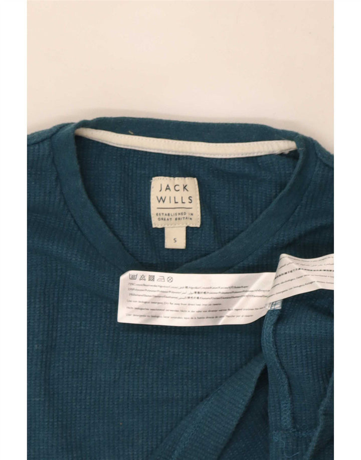 Jack Wills Ανδρικό μακρυμάνικο μπλουζάκι μικρό μπλε βαμβακερό