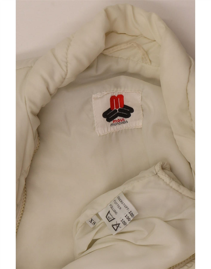 Maul Γυναικείο Oversized Καπιτονέ Gilet UK 6 XS Off White Polyamide