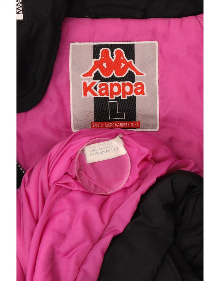 Ανδρικό γραφικό τζάκετ αντιανεμικό Kappa 40 Large Black Colourblock