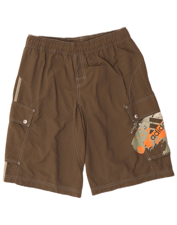 Ανδρικό σορτς ADIDAS Graphic Cargo Medium W32 Καφέ νάιλον