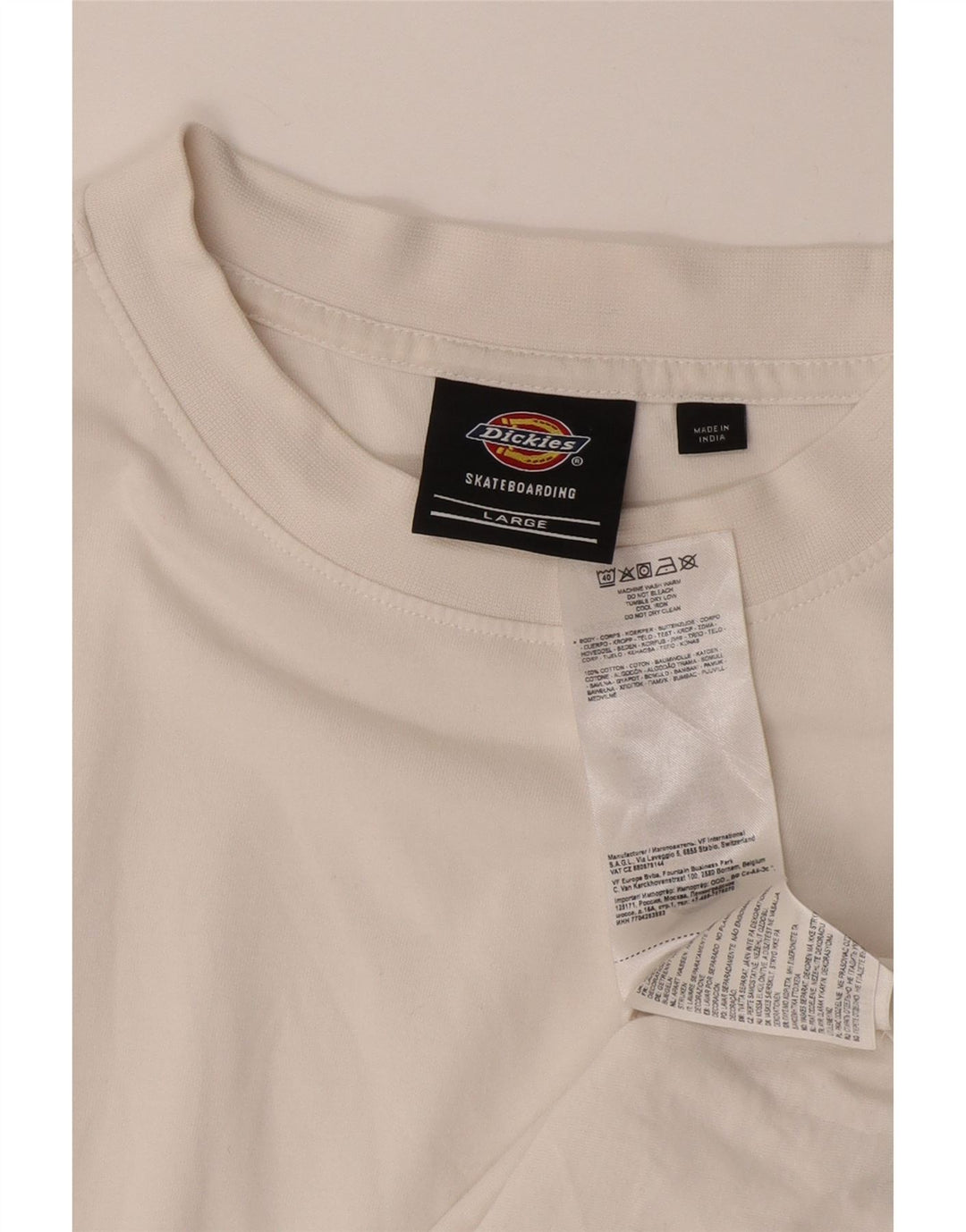 DICKIES Ανδρικό T-Shirt Top μεγάλο λευκό βαμβακερό