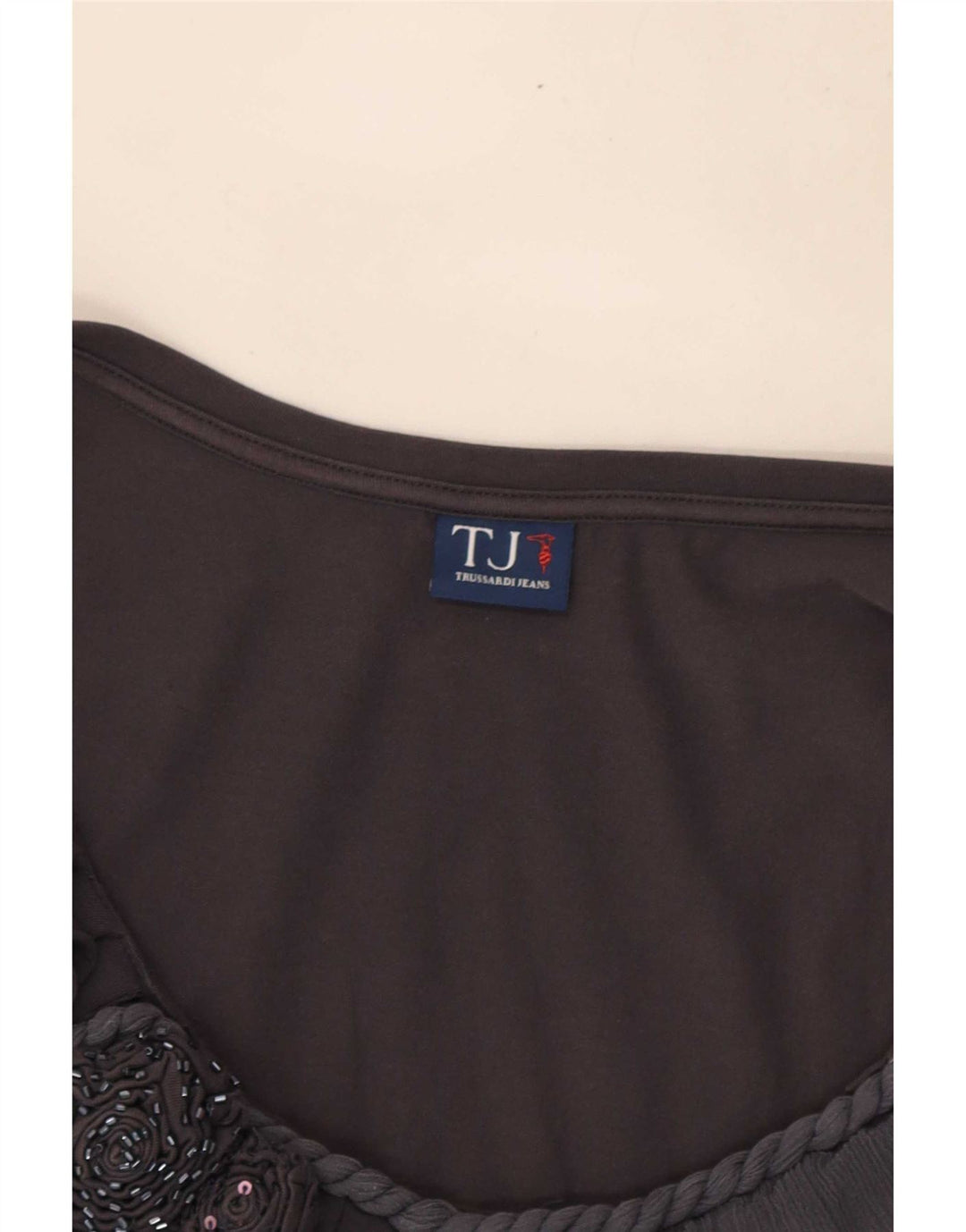 Γυναικεία αμάνικη μπλούζα Trussardi Top UK 10 Small Grey