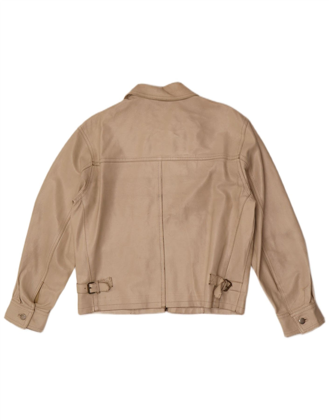 Pinko Γυναικείο Δερμάτινο Μπουφάν IT 42 Medium Beige