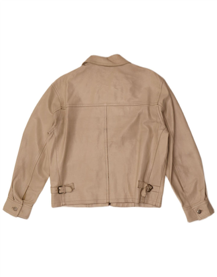 Pinko Γυναικείο Δερμάτινο Μπουφάν IT 42 Medium Beige