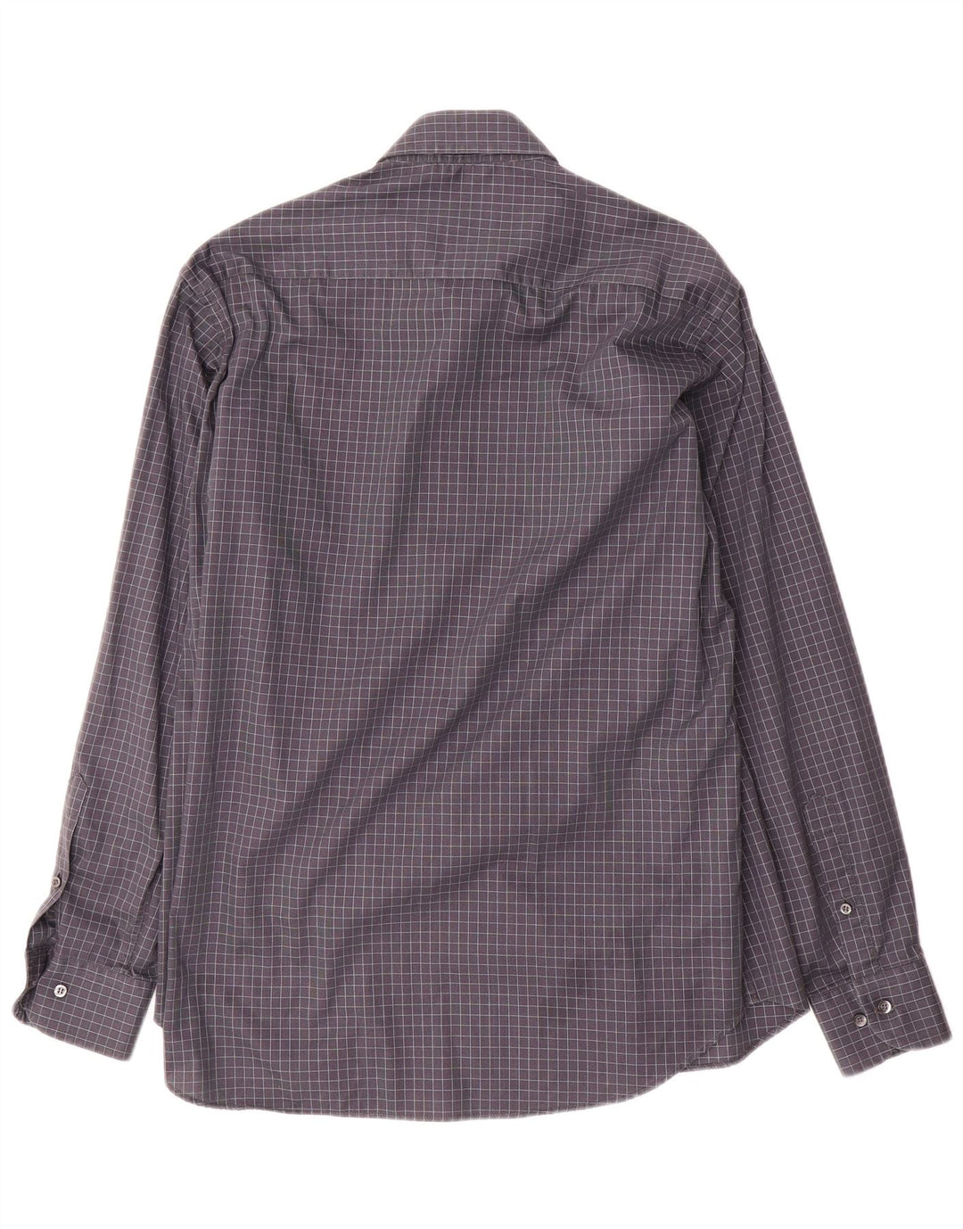 Yves Saint Laurent Ανδρικό πουκάμισο 40 15 3/4 Medium Grey Gingham
