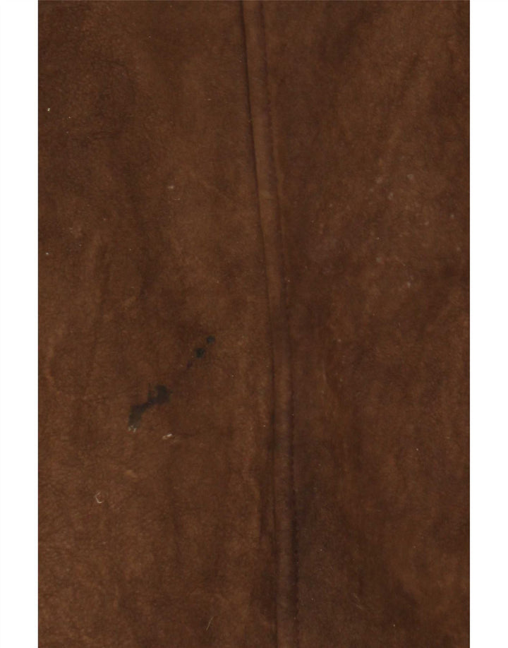 Vintage Γυναικείο Παλτό Shearling UK 8 Μικρό Καφέ