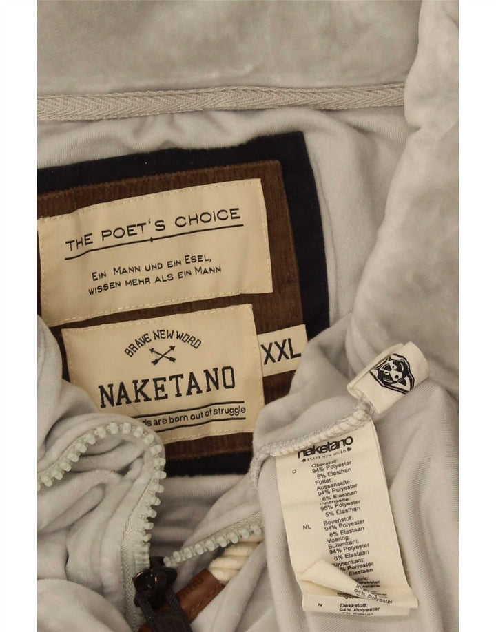 Ανδρική φόρμα βελούδου Naketano Top Jacket 2XL Grey Polyester