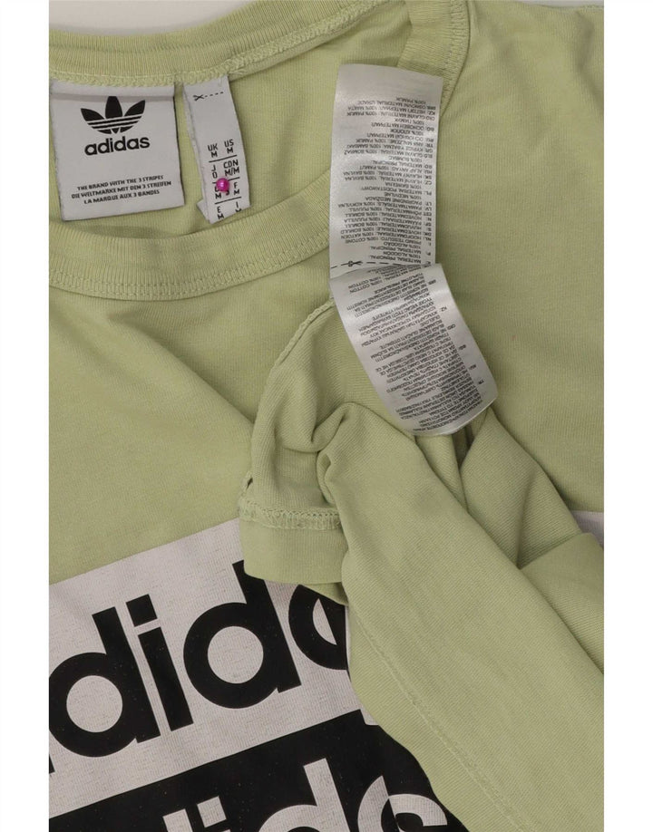 Ανδρικό γραφικό T-Shirt Adidas Top Μεσαίο πράσινο βαμβακερό