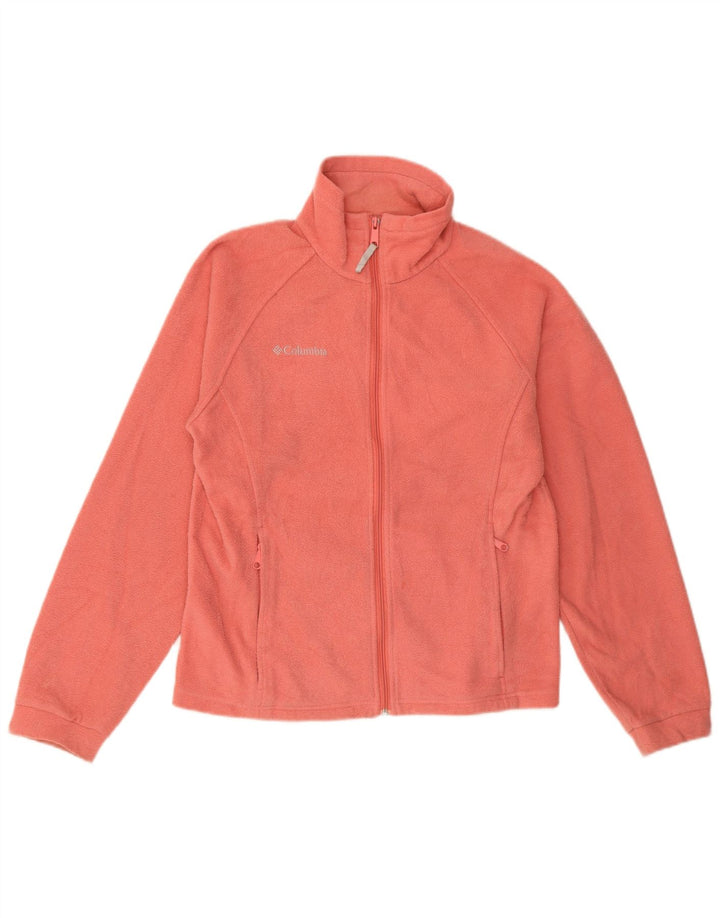 Columbia Girls Fleece Jacket 15-16 Years Pink Polyester