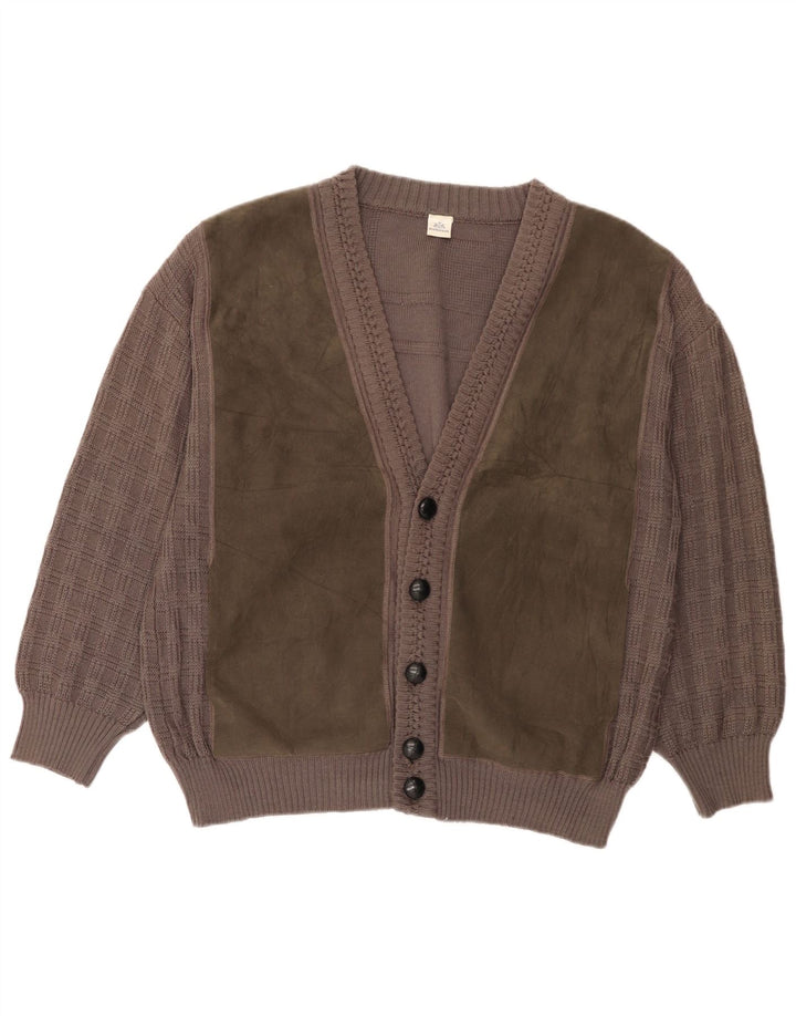 Ανδρικό πουλόβερ Walbusch Cardigan IT 54 XL Γκρι Colourblock
