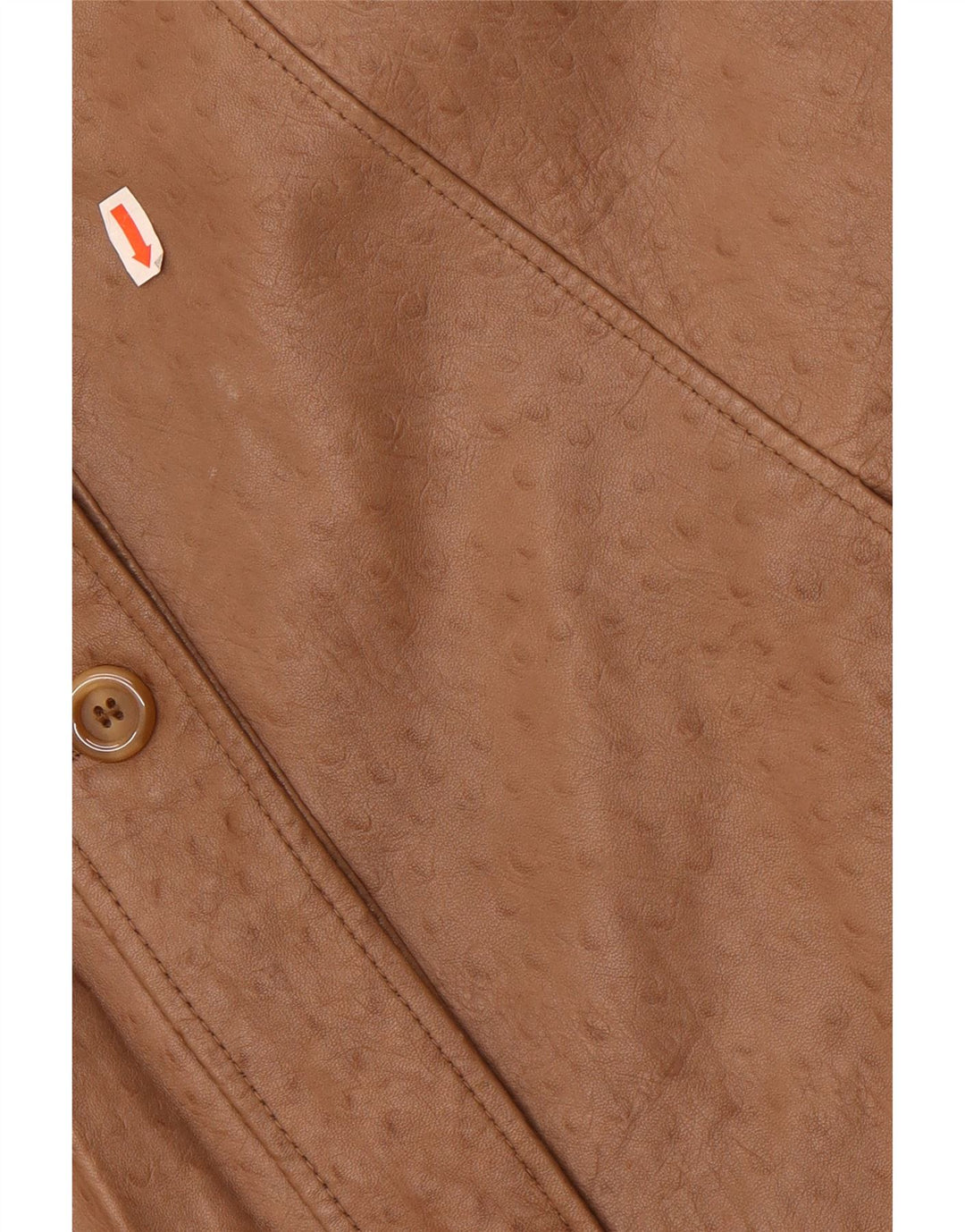Vintage Γυναικείο Oversized Δερμάτινο Παλτό EU 40 Medium Beige Leather