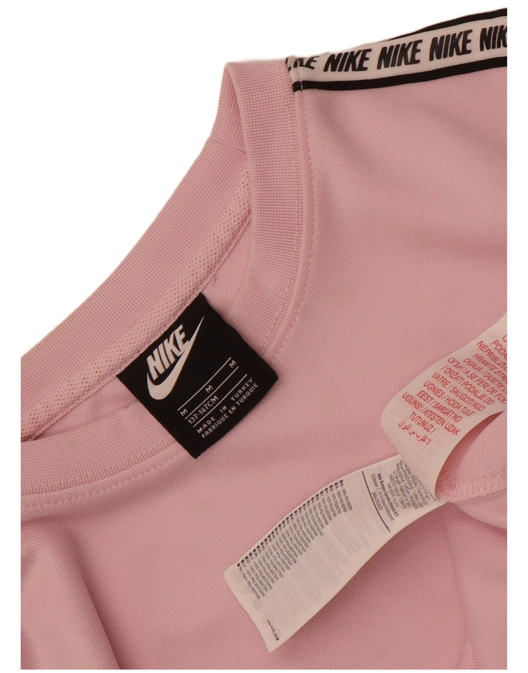 Γραφικό φούτερ Nike Girls Jumper 10-11 ετών Μεσαίο ροζ πολυεστέρα