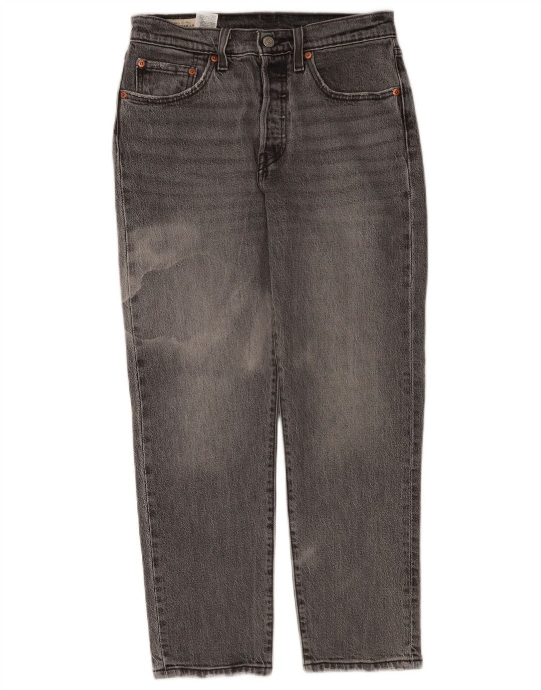 Levi's Womens 501 Straight Jeans W27 L26 Γκρι βαμβακερό