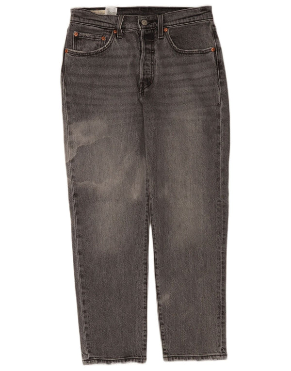 Levi's Womens 501 Straight Jeans W27 L26 Γκρι βαμβακερό