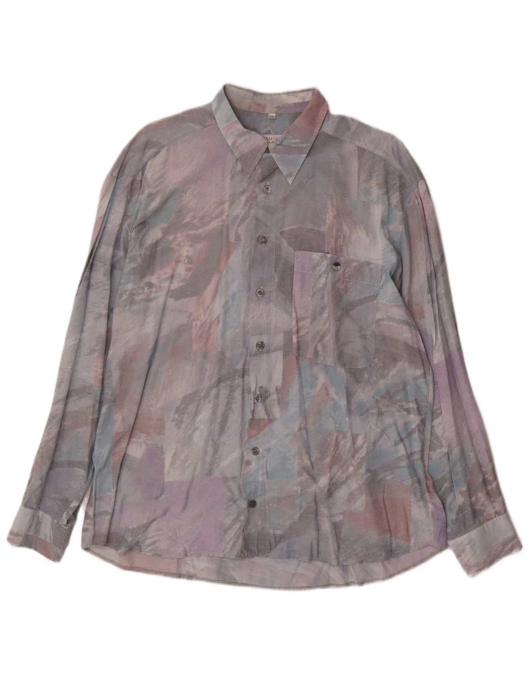 Club D'Amingo Ανδρικό πουκάμισο Abstract Pattern Μέγεθος 43/44 XL Πολύχρωμο
