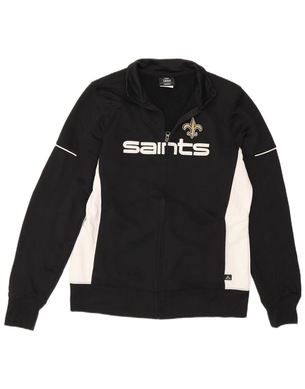NFL Γυναικεία αθλητική φόρμα New Orleans Saints Top Jacket UK 14 Medium Black