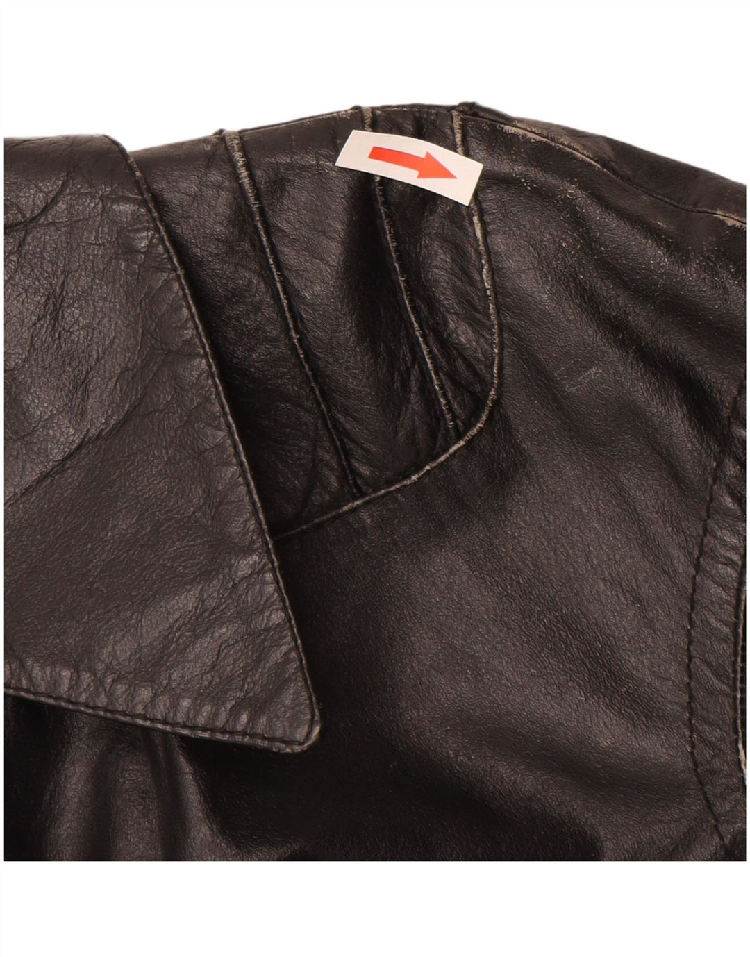 Vintage Girls Leather Jacket 11-12 Years XL Μαύρο