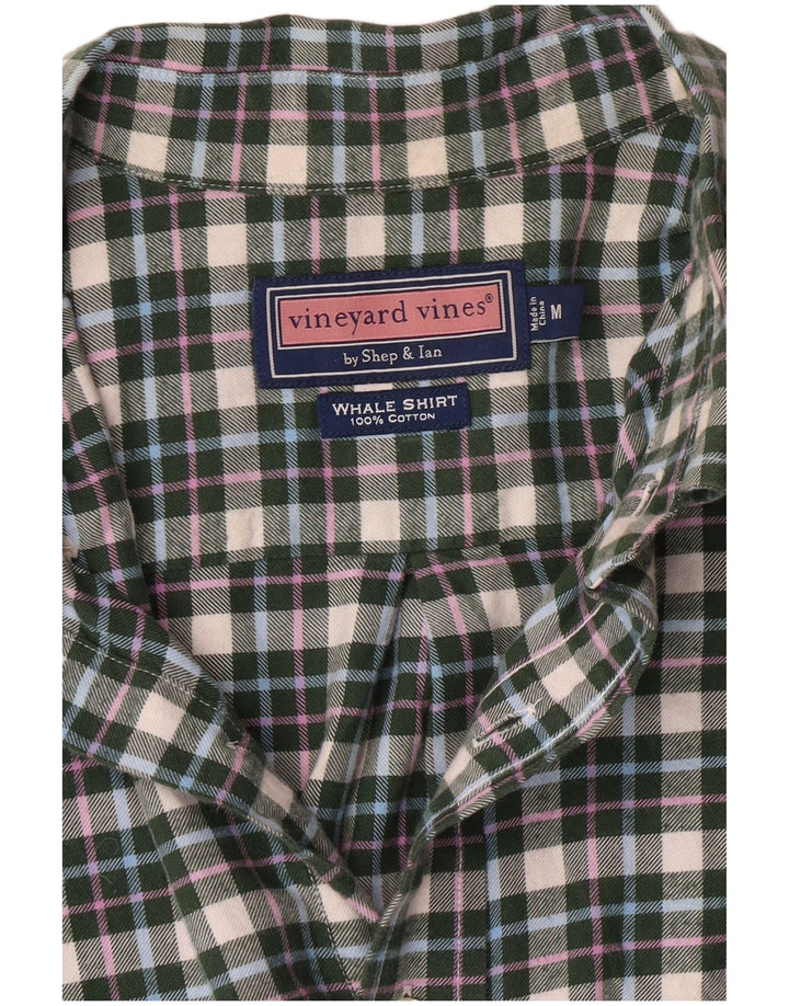 Ανδρικό φανελένιο πουκάμισο Vineyard Vines, Μεσαίο Πράσινο Check Cotton Preppy