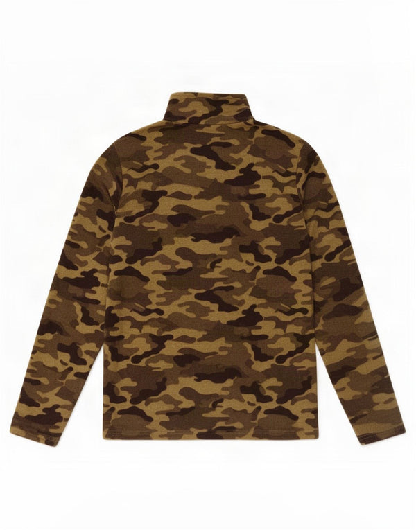 Mountain Warehouse Ανδρικό φερμουάρ Fleece Jumper XS Πράσινο Καμουφλάζ