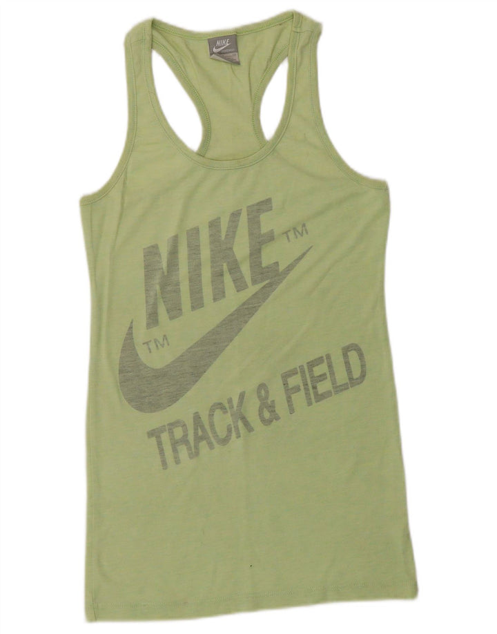 Γυναικείο γραφικό γιλέκο NIKE τοπ UK 8 Small Green