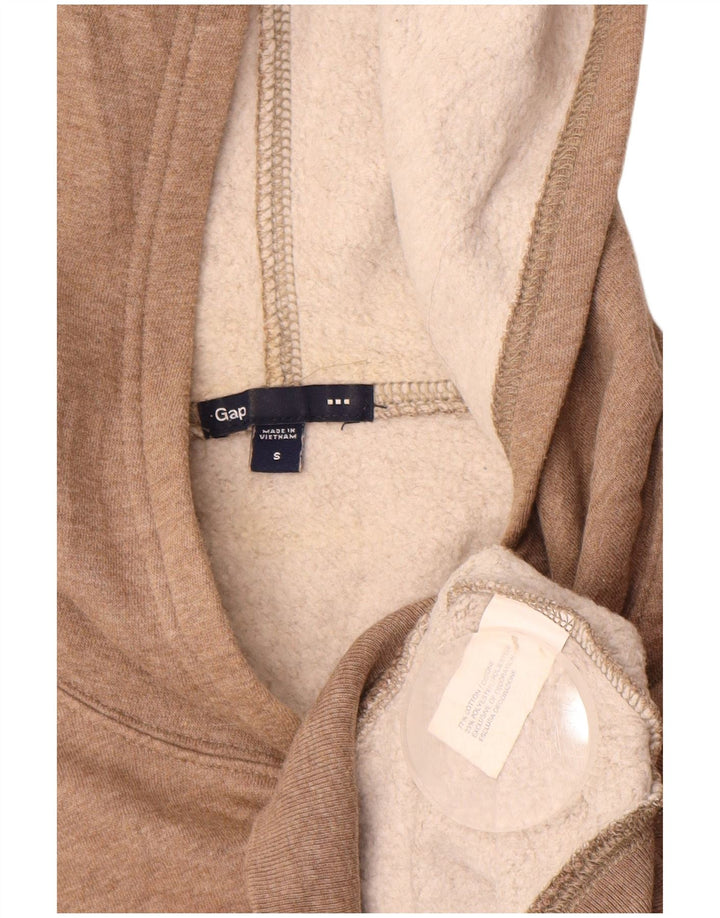 GAP Γυναικείο Γραφικό Hoodie Jumper UK 10 Small Beige βαμβακερό