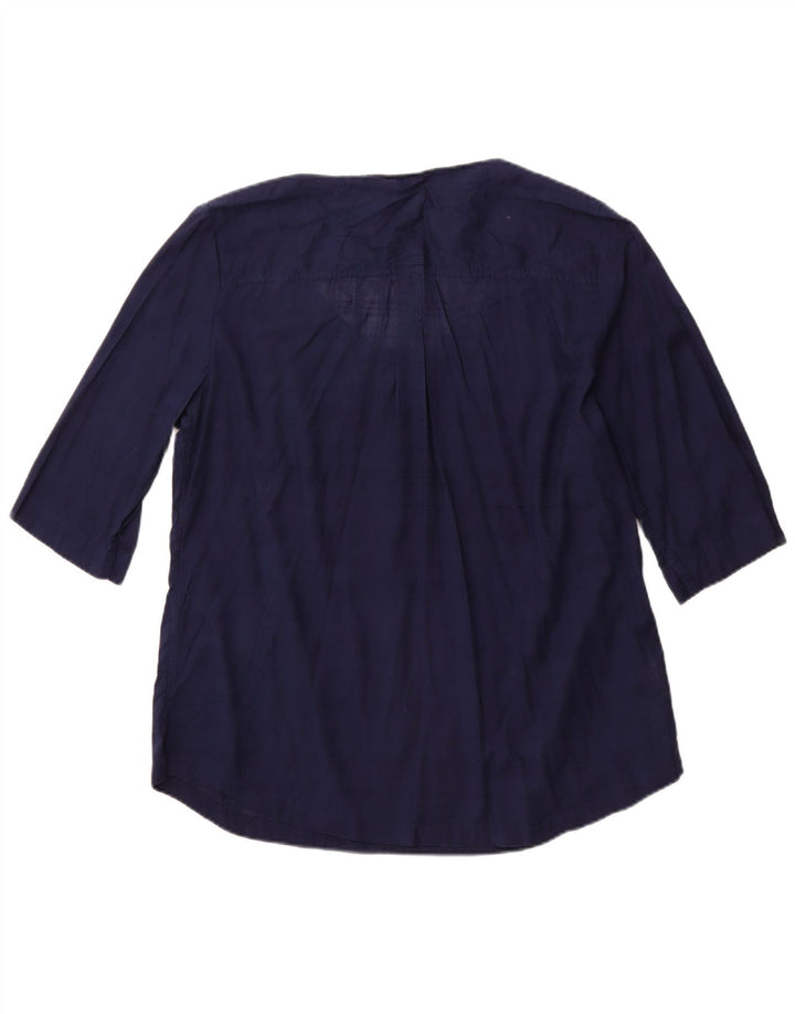 EDDIE BAUER Γυναικεία μπλούζα με 3/4 μανίκια τοπ UK 18 XL Navy Blue από βαμβάκι