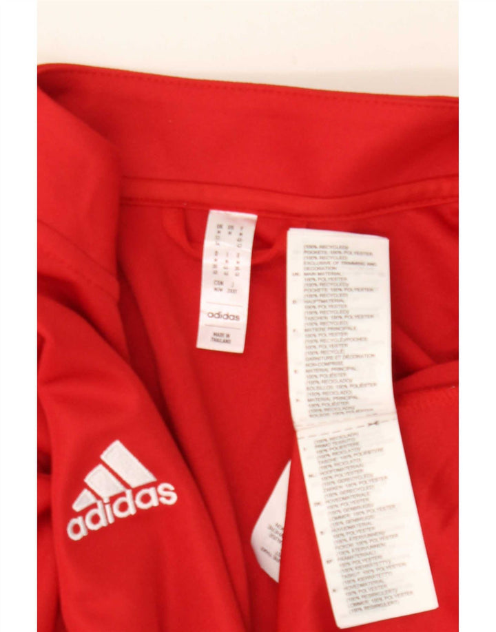 Adidas Γυναικεία φόρμα Aeroready Top Jacket UK 12/14 Μεσαίο κόκκινο πολυεστέρας