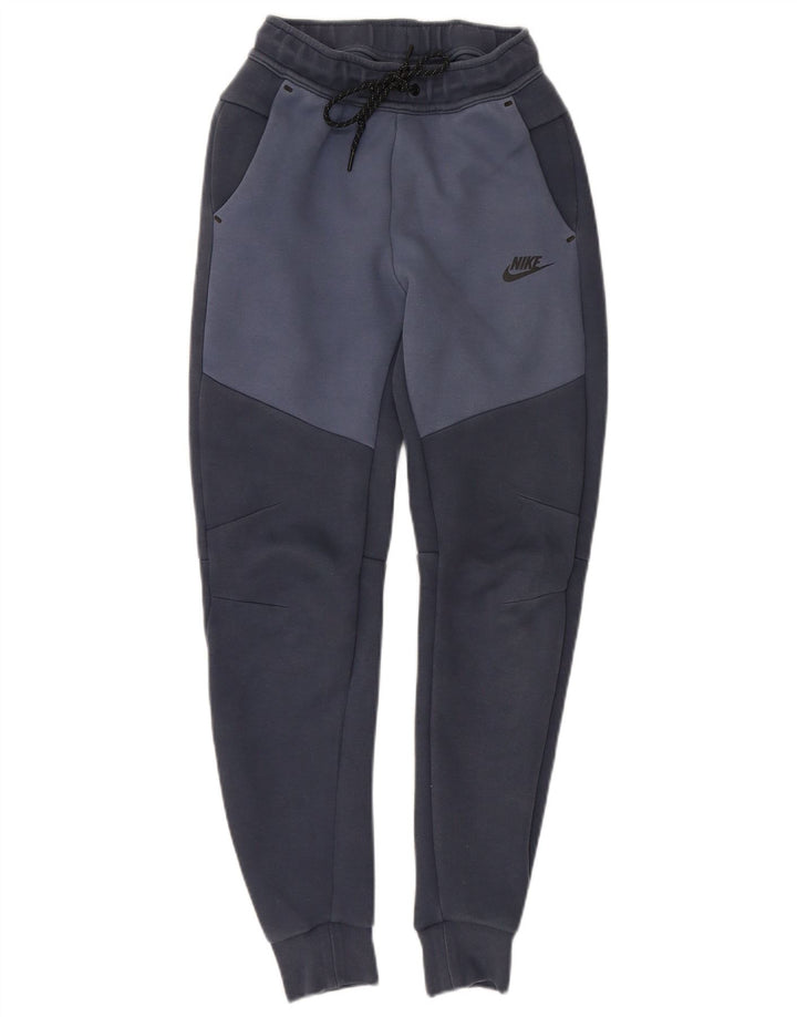 Γυναικεία αθλητική φόρμα NIKE Παντελόνι Joggers UK 4 XS Navy Blue Colorblock