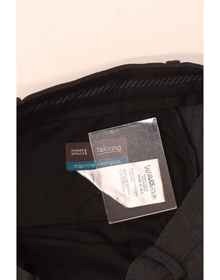 Marks & Spencer Ανδρικό ίσιο παντελόνι W32 L31 Γκρι Πολυεστέρας