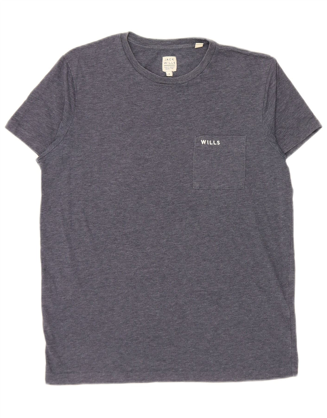 Ανδρικό μπλουζάκι Jack Wills Top από βαμβακερό μεσαίο μπλε ναυτικό